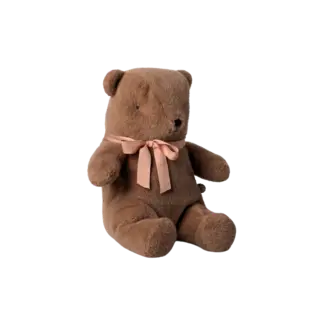 Maileg Teddy bear plush, Medium - Soft brown