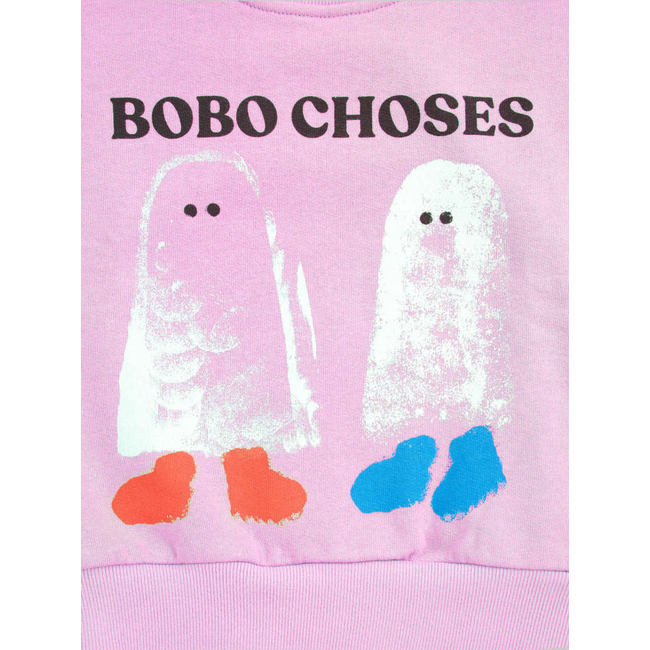 Bobo Choses Booty Ghosts sweatshirt baby pink