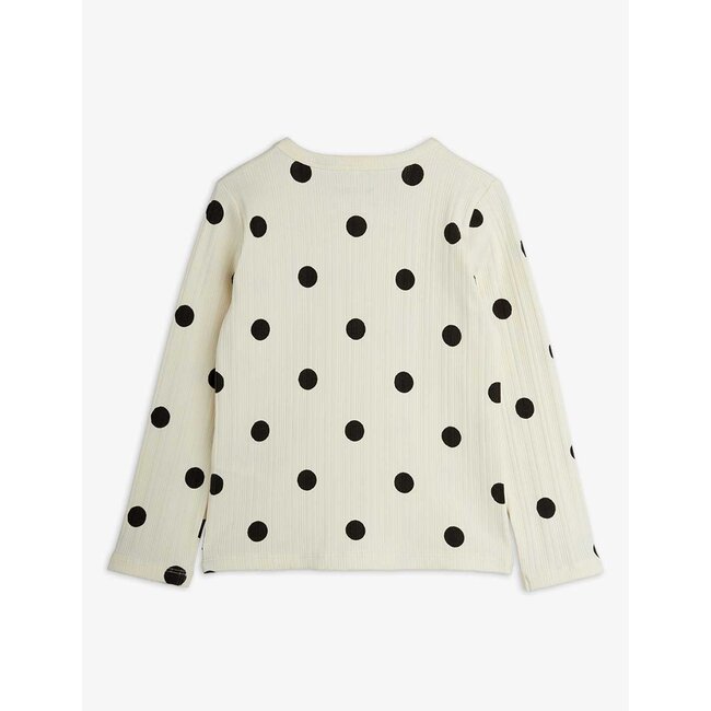 Mini Rodini Dots aop dog ls tee