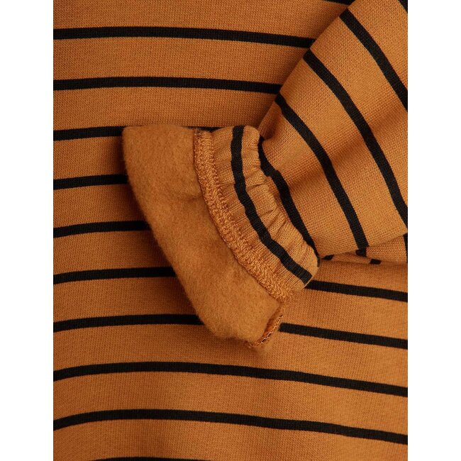 Mini Rodini Striped aop sweatshirt brown