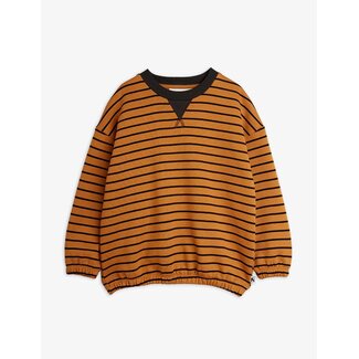 Mini Rodini Striped aop sweatshirt brown