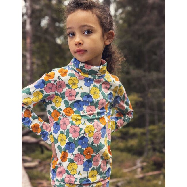 Mini Rodini Violas aop turtleneck