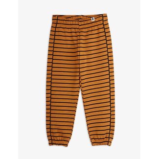 Mini Rodini Striped aop sweatpants brown
