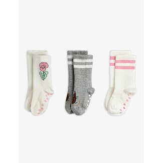 Mini Rodini Elephant shrew 3-pack anti-slip socks