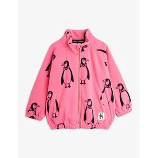 Mini Rodini Penguin aop fleece jacket