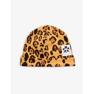 Mini Rodini Basic leopard baby beanie