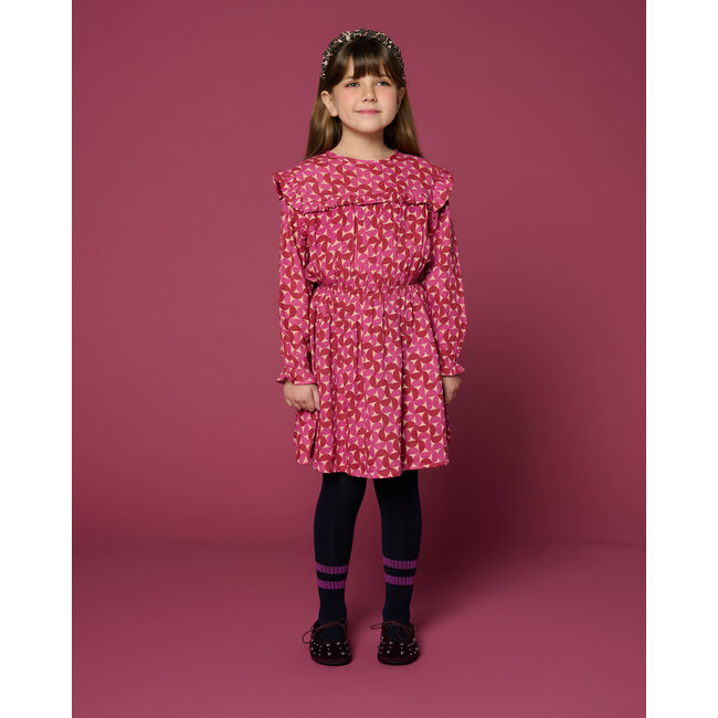 Ruffle Dress Grafic | Multi Color