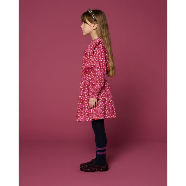 Ruffle Dress Grafic | Multi Color