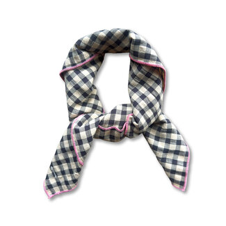 Scarf | Check Beige/Blue