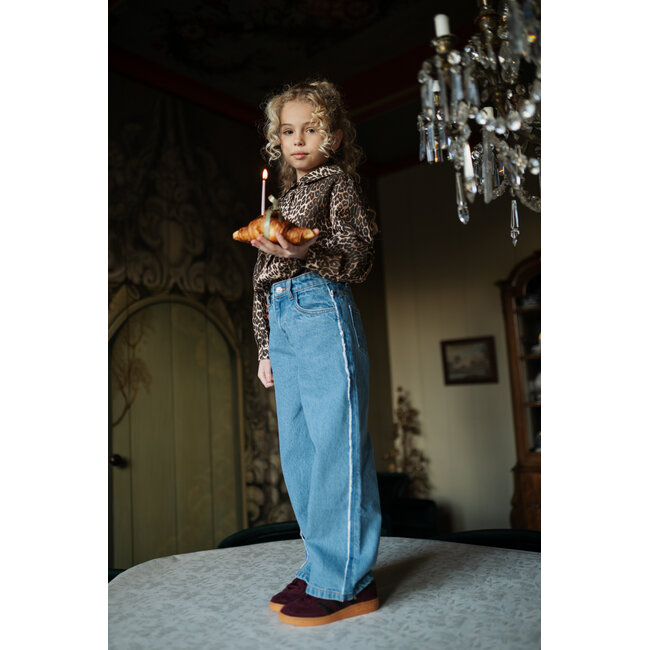 Wide leg Jeans | Mid Blue