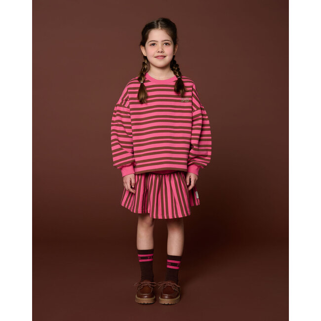Easy Sweater Stripe | Stripe Pink/Brown