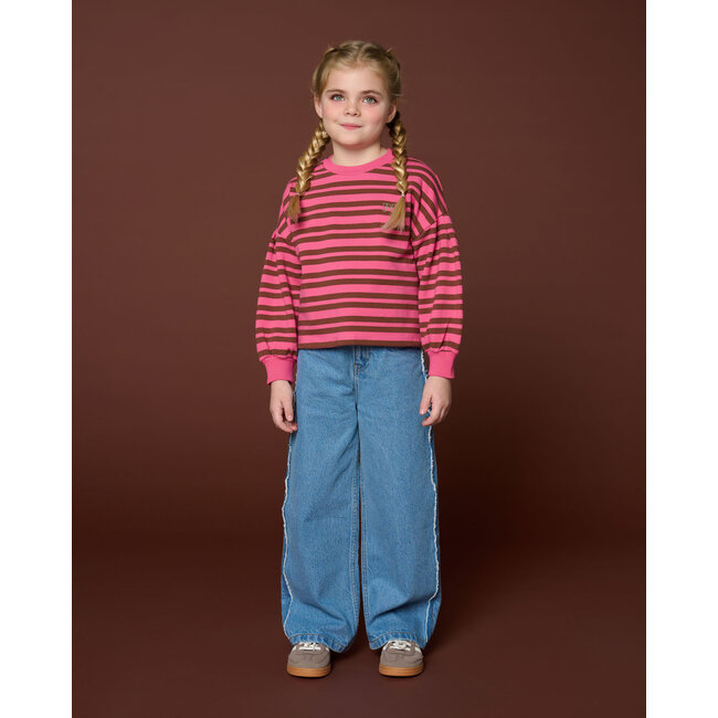 Easy Sweater Stripe | Stripe Pink/Brown