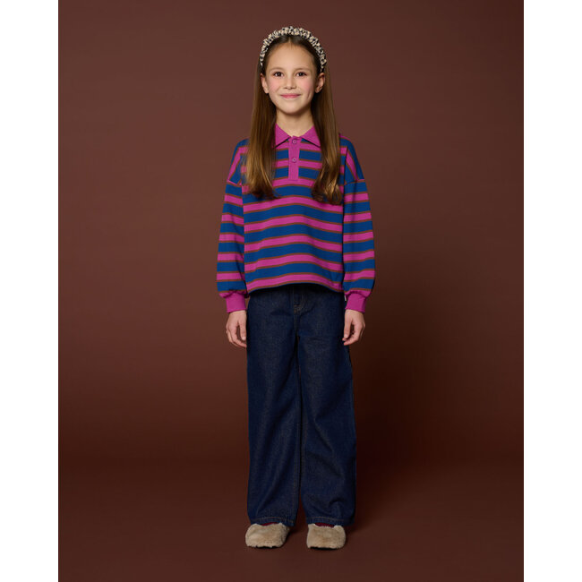Polo Sweater | Stripe