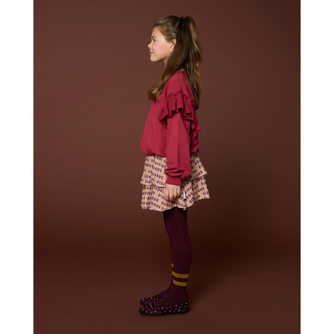 Sweater Ruffles | Garnet