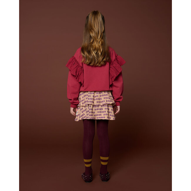 Sweater Ruffles | Garnet