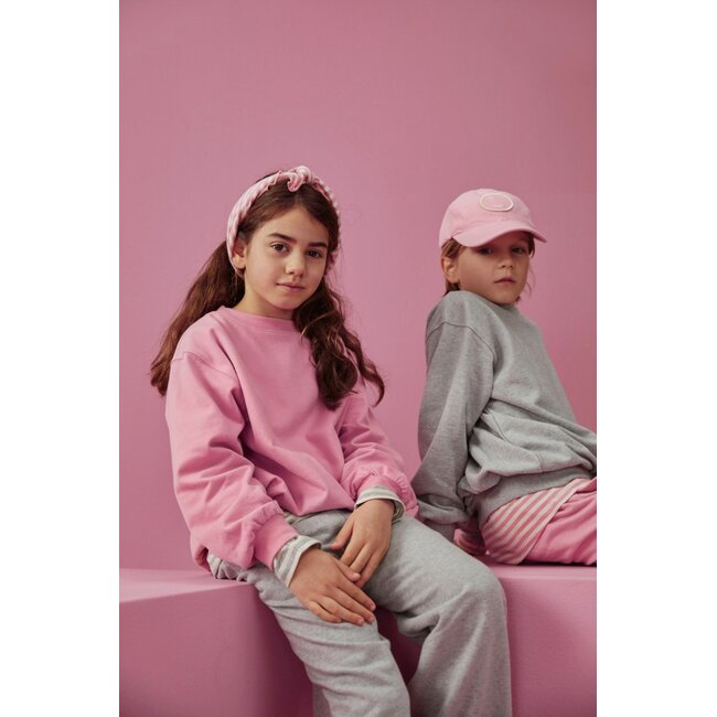 Gray Label Dropped Shoulder Sweater GOTS Bubblegum
