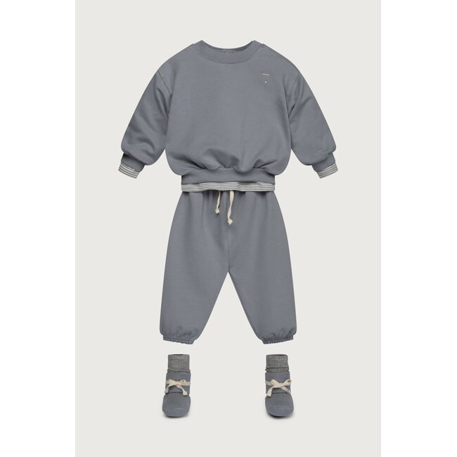Gray Label Baby Dropped Shoulder Sweater GOTS Stone Gray