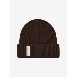 En Fant Beanie w. Lining Coffee Bean