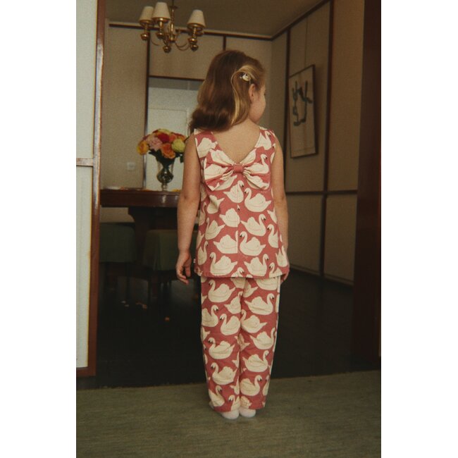 Konges Slojd MAGOT FRILL PANTS GOTS SWAN ROSE