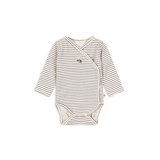 Konges Slojd BASIC LS NEWBORN BODY GOTS STRIPE COMO