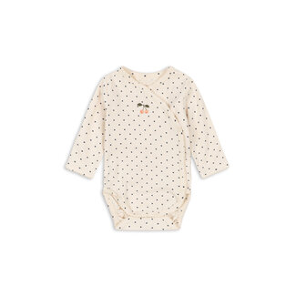 Konges Slojd BASIC NEWBORN ONESIE GOTS BLUE DOT