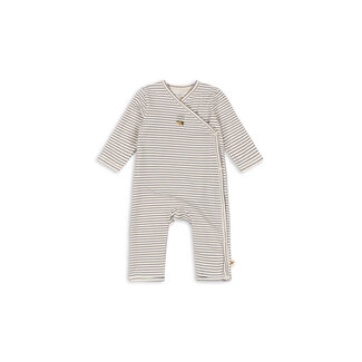 Konges Slojd BASIC NEWBORN ONESIE GOTS STRIPE COMO