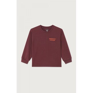American Vintage FIZVALLEY longsleeve AUBERGINE VINTAGE
