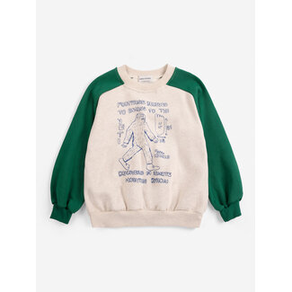 Bobo Choses Mr. Footish raglan sweatshirt