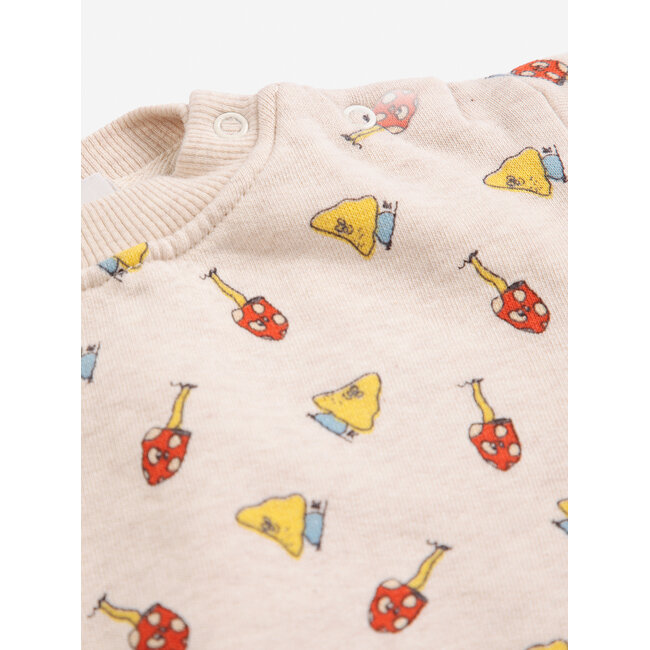 Bobo Choses Mush Monster Duo all over sweatshirt baby