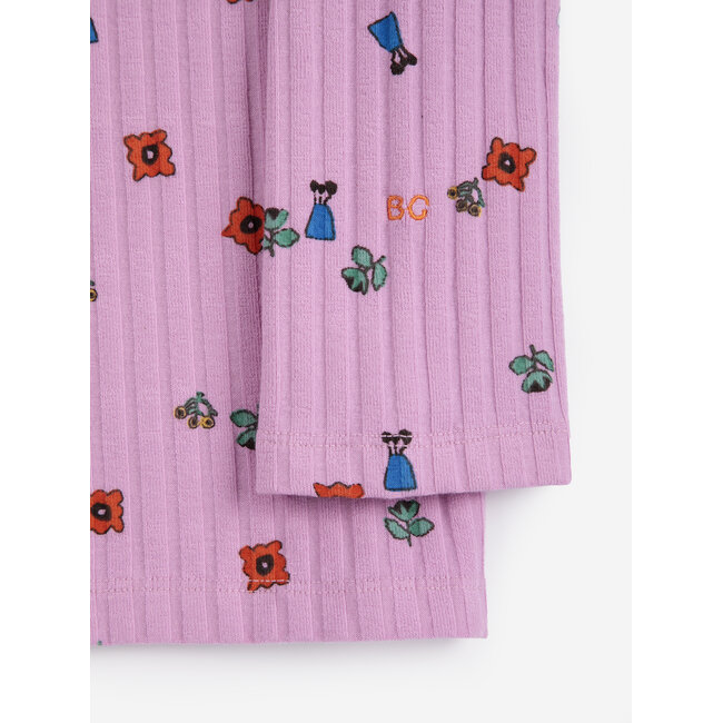 Bobo Choses Blossom all over turtleneck T-shirt