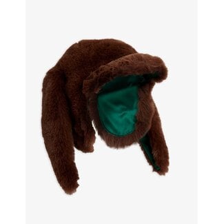 Mini Rodini Rabbit ear faux fur cap