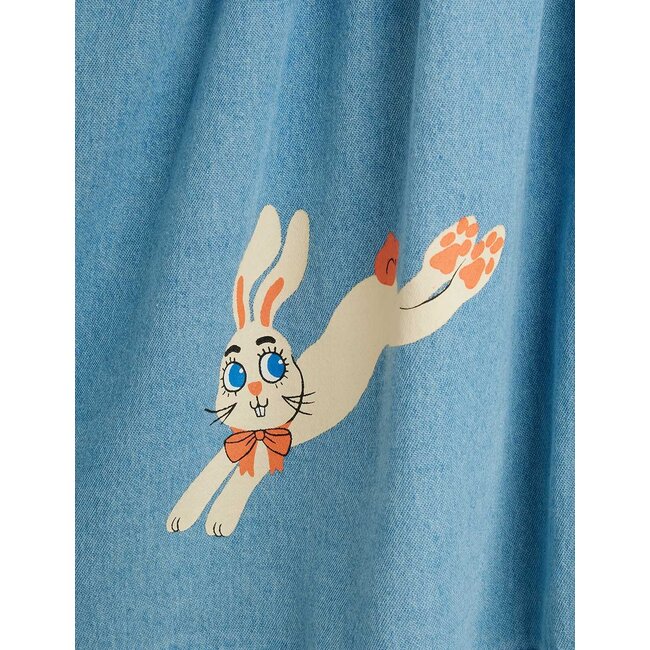 Mini Rodini LW denim rabbit sp woven dress