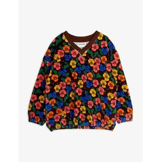 Mini Rodini Violas aop velour sweatshirt