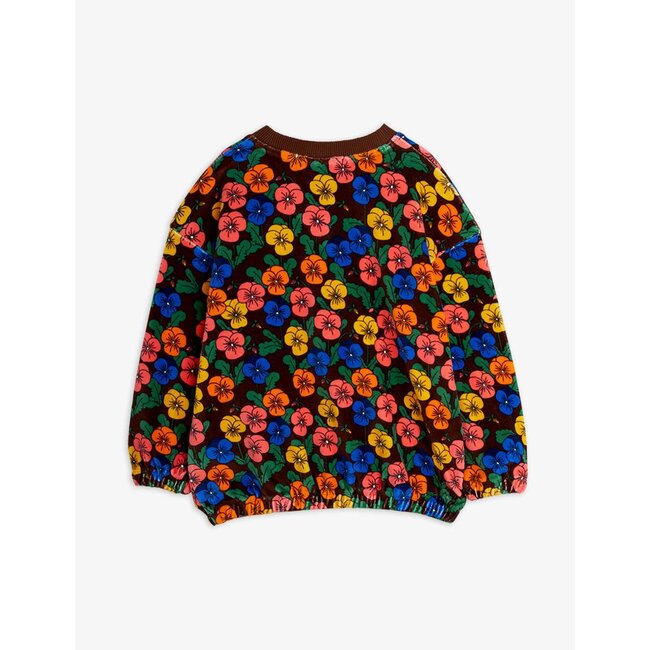 Mini Rodini Violas aop velour sweatshirt