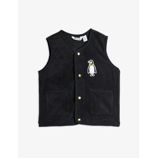 Mini Rodini Penguin patch microfleece vest