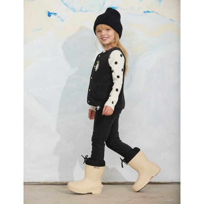 Mini Rodini Penguin patch microfleece vest
