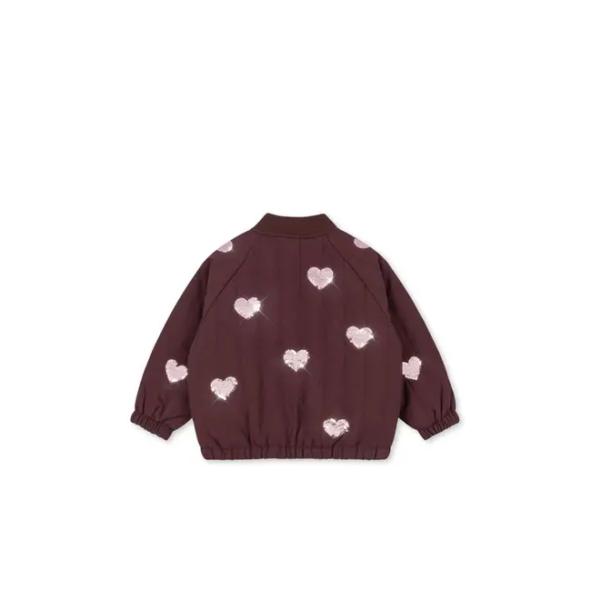 Konges Slojd JUNO SEQUIN BOMBER JACKET DECADENT CHOCOLATE