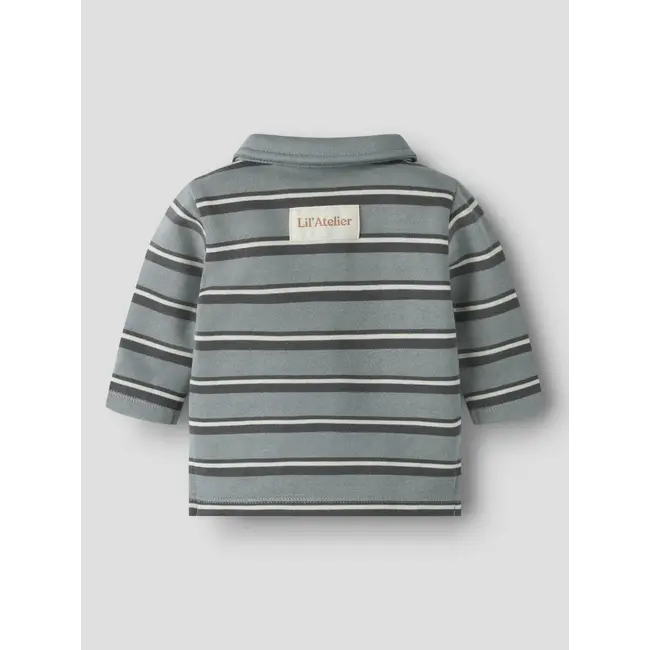 Name it NBMKILANO RIS LS LOOSE POLO BRU LIL