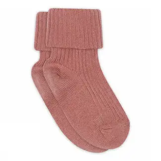 MP Denmark Wool rib baby socks Vintage Rose