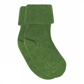 MP Denmark Cotton rib baby socks Artichoke Green