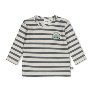 Feetje Longsleeve rib met streep - Beep Beep