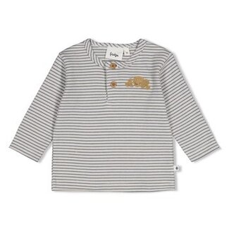 Feetje Longsleeve rib met streep - Breakfast Buddy