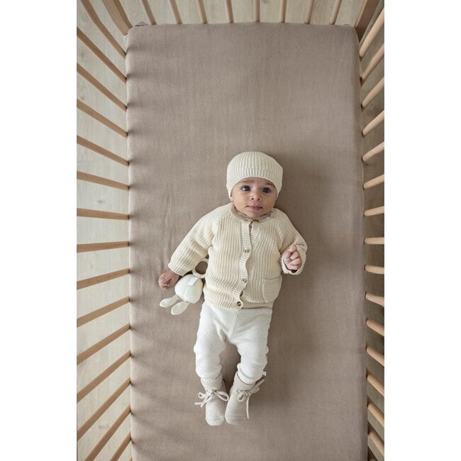Feetje Broek rib - Off white melange