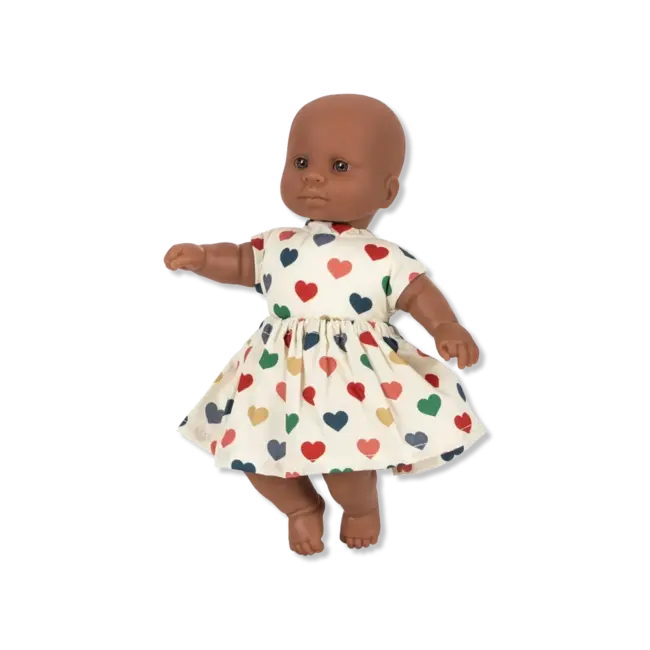 Konges Slojd MINI DOLL COEUR COLORÉ