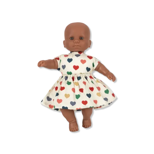 Konges Slojd MINI DOLL COEUR COLORÉ