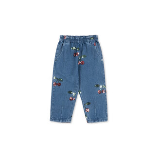 Konges Slojd MAGOT SEQUIN FRILL PANTS GOTS CHERRY SEQUIN