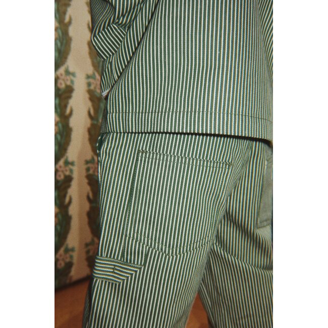 Konges Slojd LUC PANTS GOTS MILK VERTE STRIPE