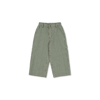 Konges Slojd LUC PANTS GOTS MILK VERTE STRIPE