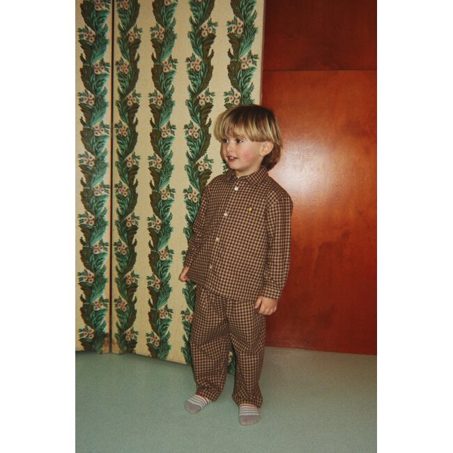 Konges Slojd FORET PANTS GOTS CHOCOLATE CHECK