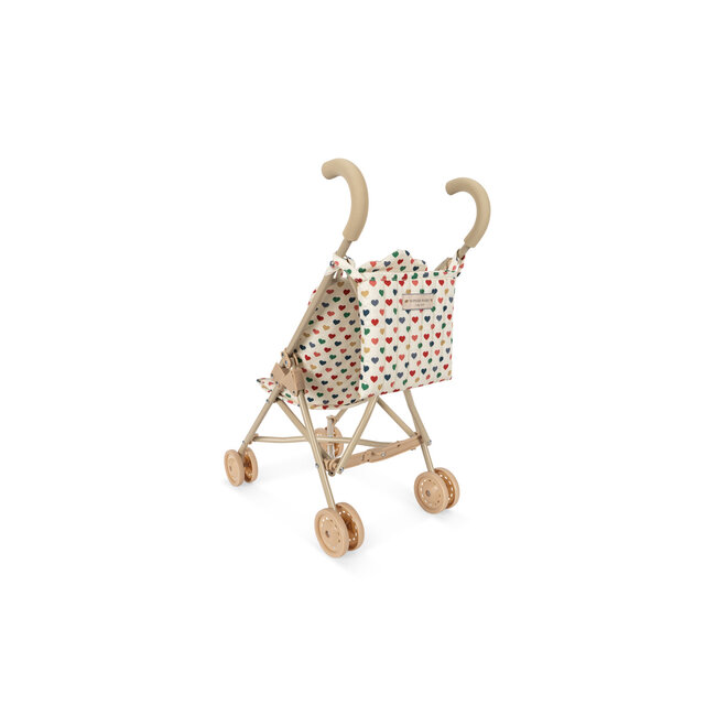Konges Slojd DOLL STROLLER COEUR COLORÉ